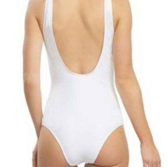 Tart Collection Blakely Rib One-Piece white Swimsuit size L - Picture 2 of 8